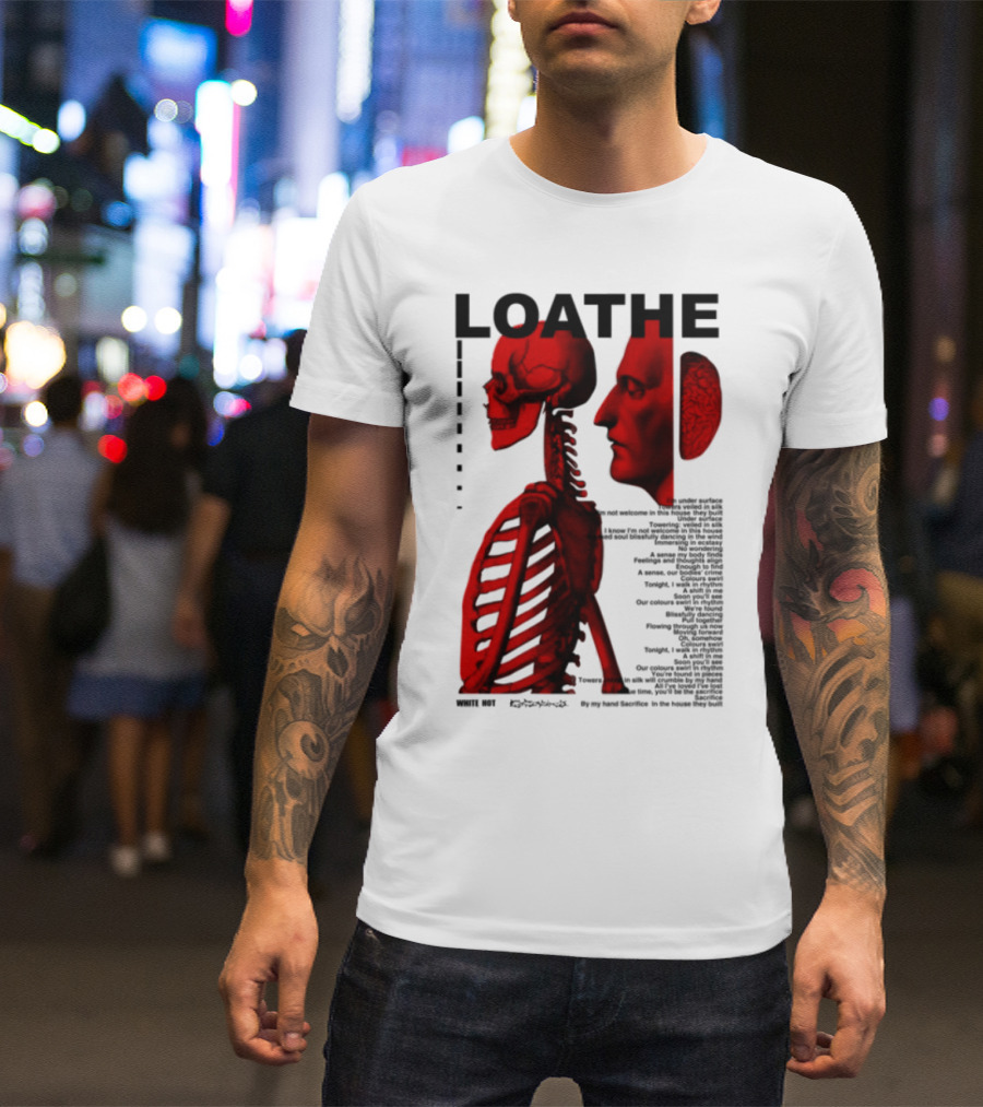 Loathe Anatomy Skull And Brain Illustration T-Shirt