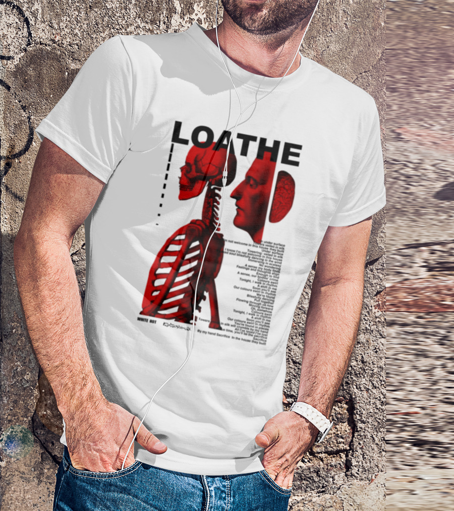 Loathe Anatomy Skull And Brain Illustration T-Shirt