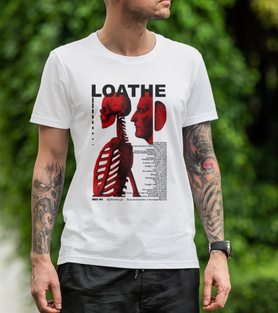 Loathe Anatomy Skull And Brain Illustration T-Shirt