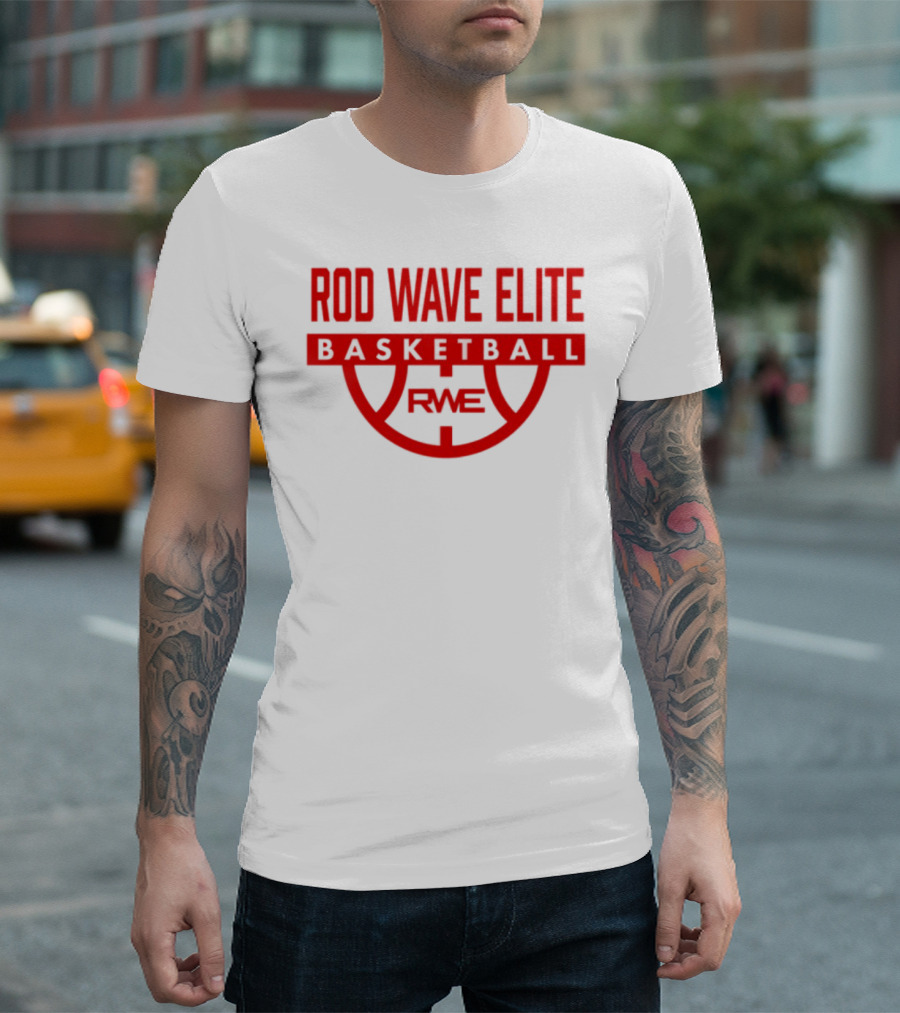 Rod Wave Elite Basketball RWE Performance White T-Shirt