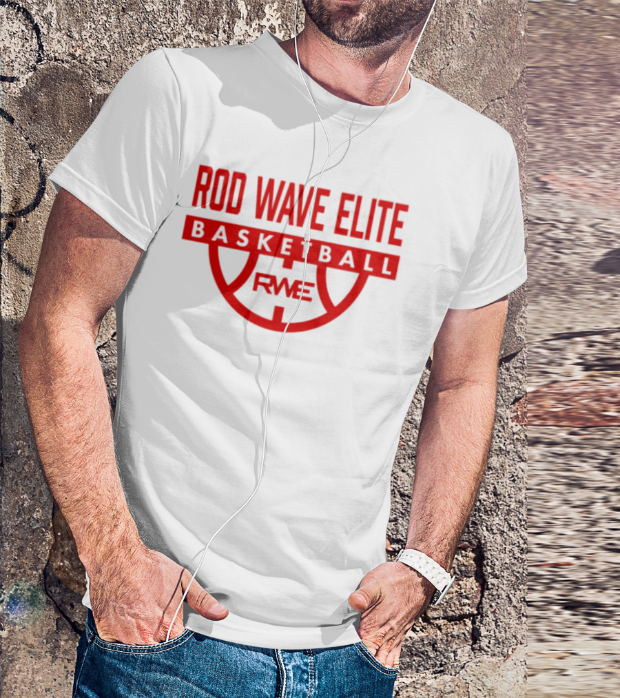 Rod Wave Elite Basketball RWE Performance White T-Shirt