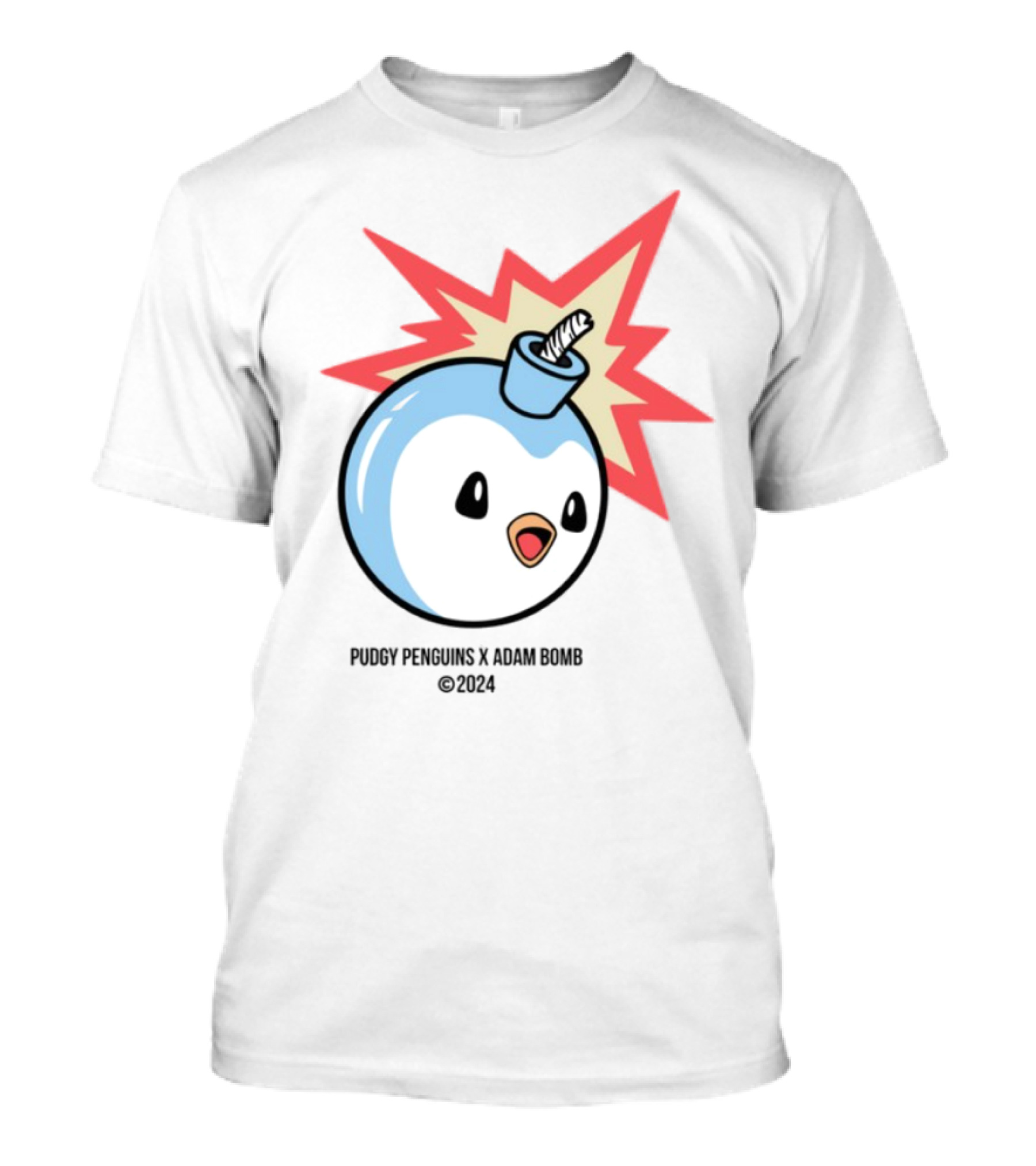 The Hundreds Pudgy Penguins Adam Bomb Collaboration 2023 T-Shirt