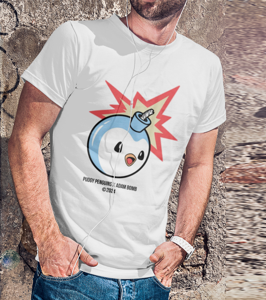 The Hundreds Pudgy Penguins Adam Bomb Collaboration 2023 T-Shirt