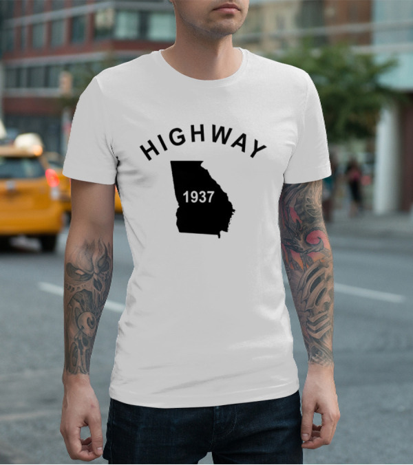 Highway 1937 Georgia Map Design Tyrus T-Shirt