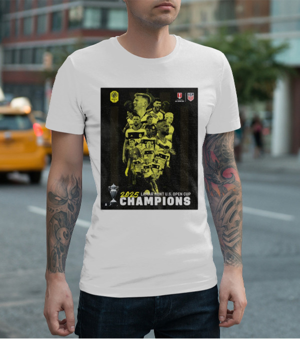 Nashville SC 2025 Lamar Hunt U.S. Open Cup Champions T-Shirt