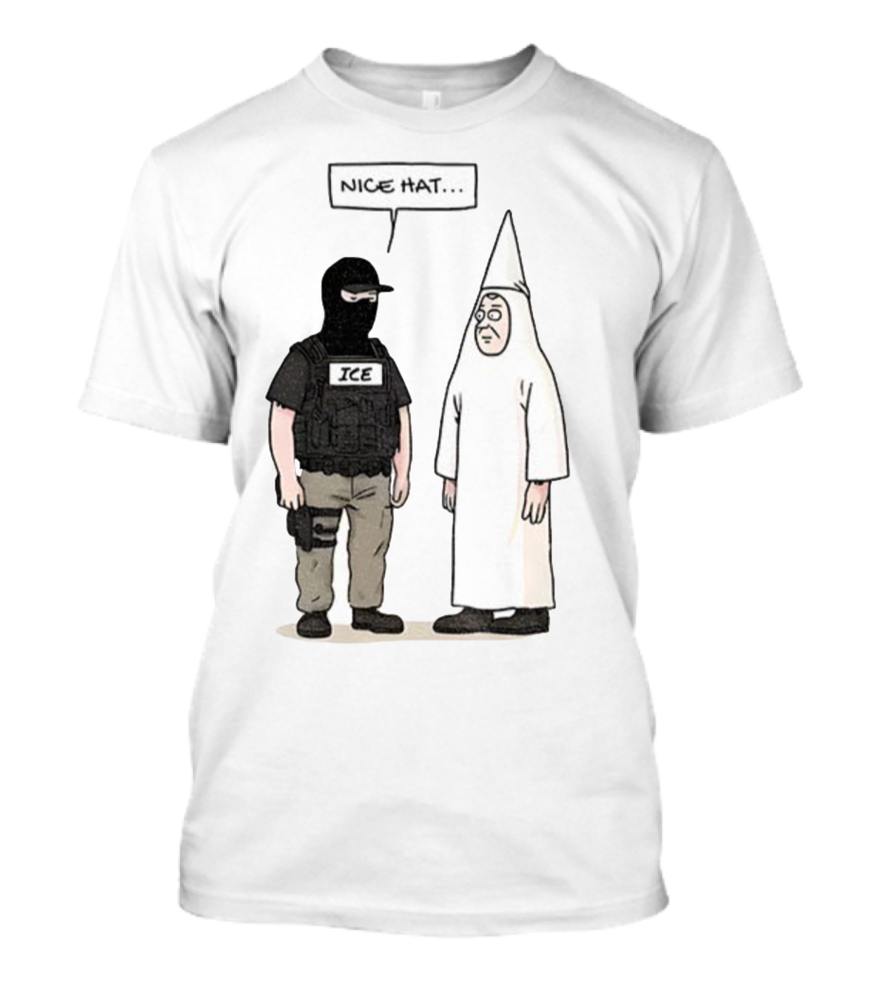 Subtle Fuck Trump Fuck ICE Nice Hat T-Shirt