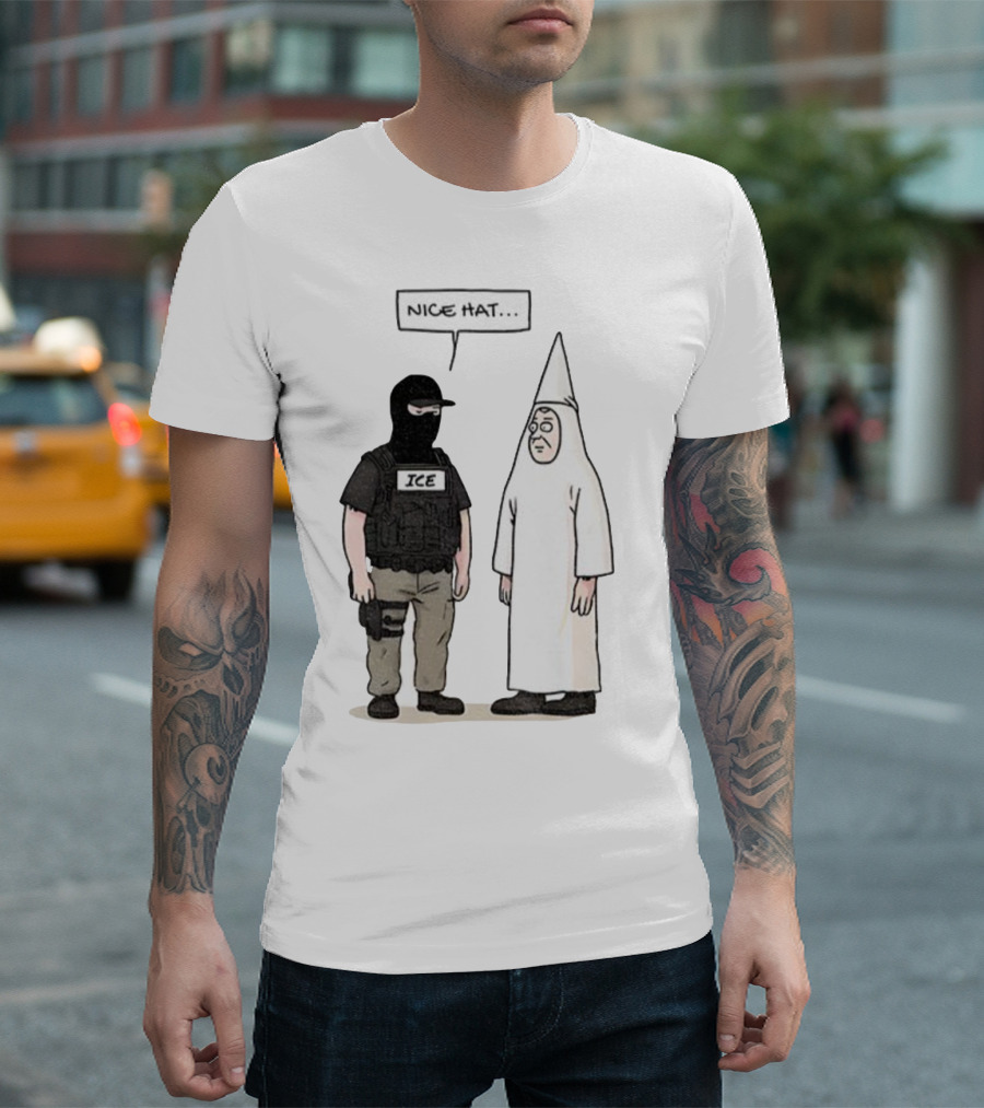 Subtle Fuck Trump Fuck ICE Nice Hat T-Shirt