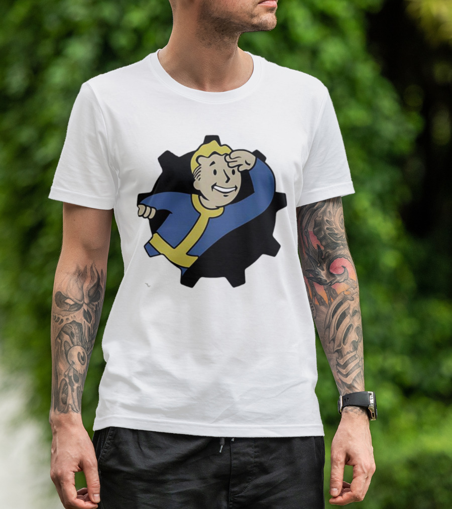Fallout Vault Boy Lookout Iconic Pose T-Shirt