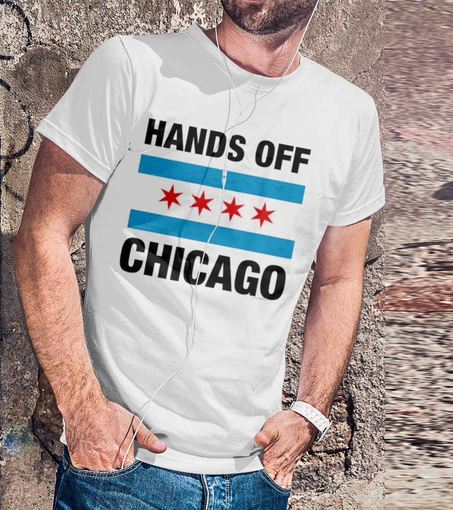 Chicago Flag Iconic Four Red Stars Blue Stripes T-Shirt