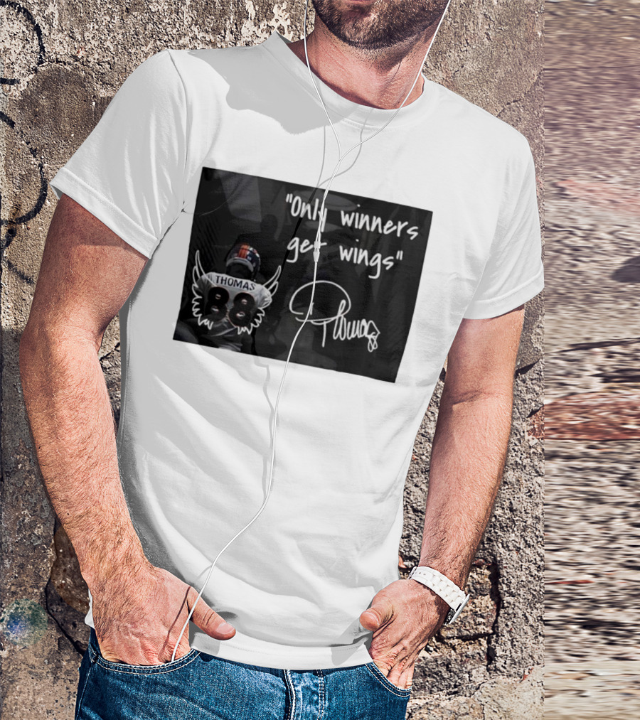 Thomas Number 88 Only Winners Get Wings Signature T-Shirt