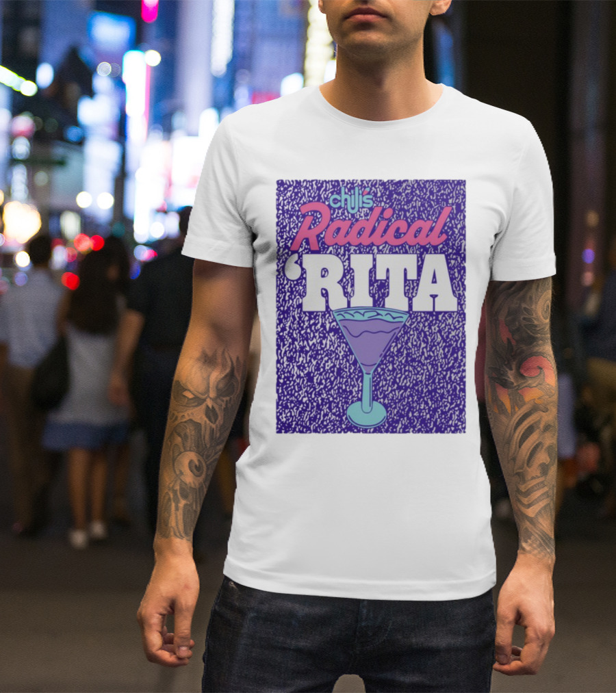 Chili's Radical Rita Retro Cocktail Margarita Vibes T-Shirt
