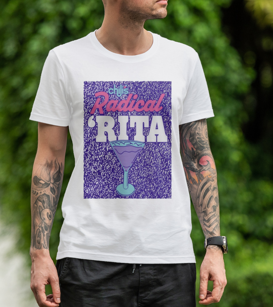 Chili's Radical Rita Retro Cocktail Margarita Vibes T-Shirt