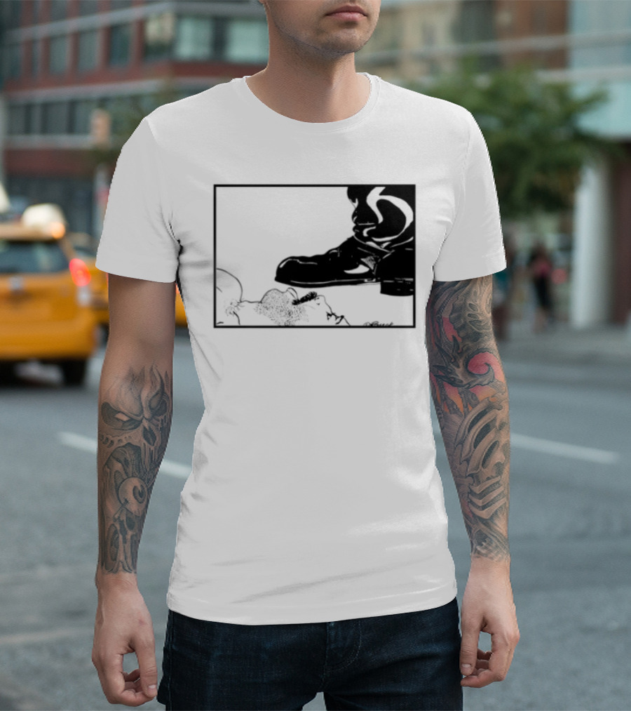 Gay Leather Boot LGBTQ Boseck Bondage Pride T-Shirt