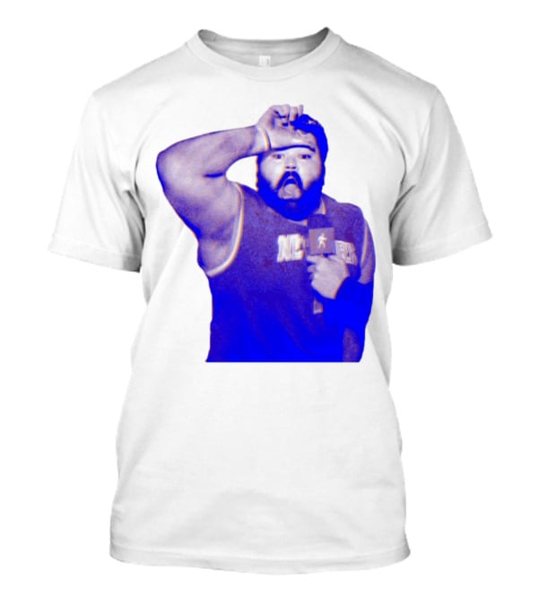 Karltowns Wearing Jason Dantona NYC Basketball Theme Blue Tone T-Shirt