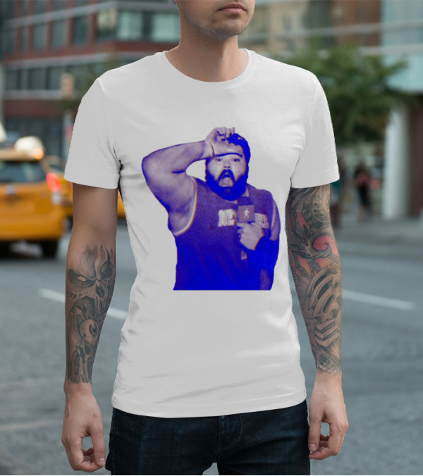 Karltowns Wearing Jason Dantona NYC Basketball Theme Blue Tone T-Shirt