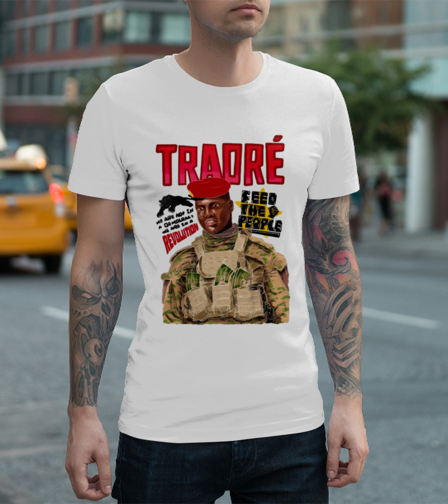 Traoré Revolution Ibrahim Feed The People T-Shirt