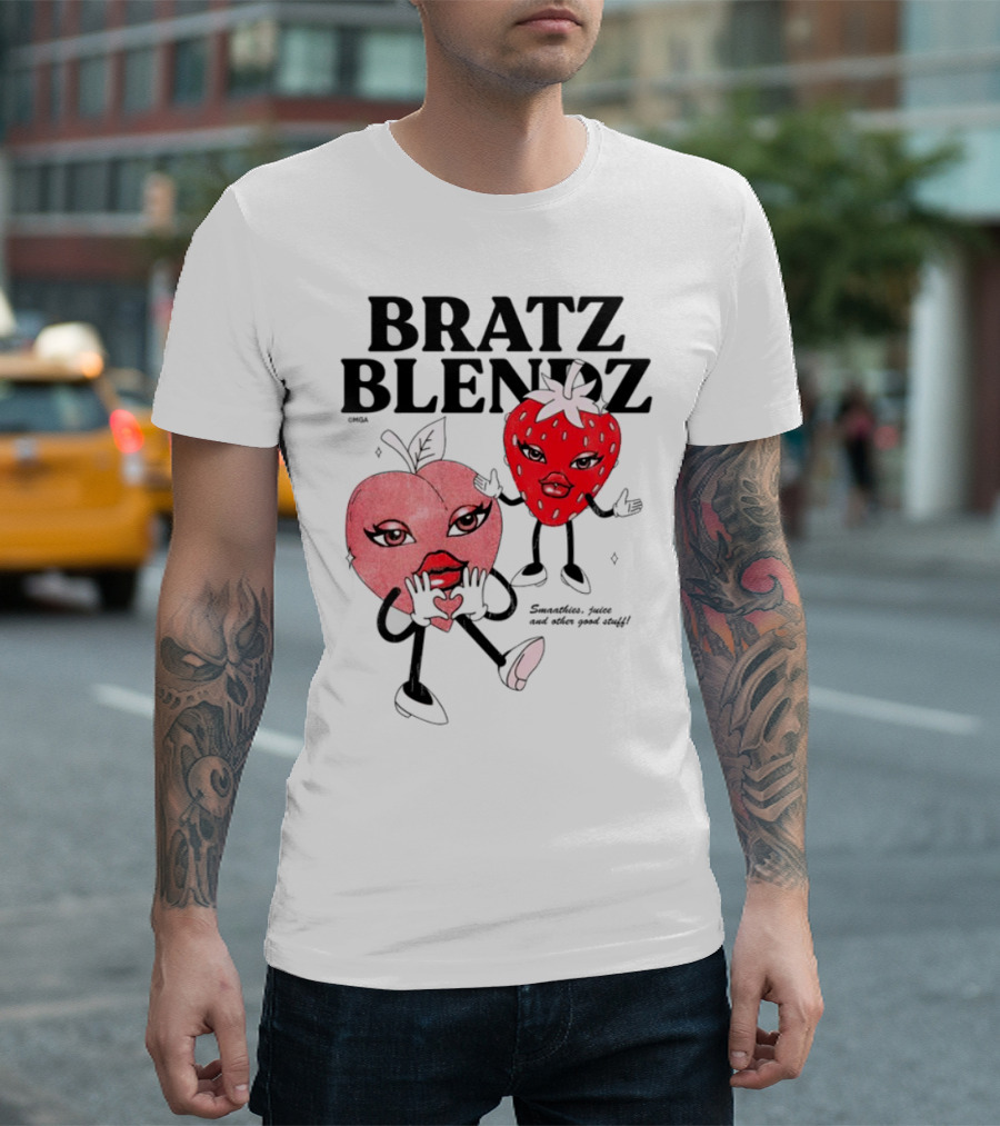 Sad Patron Stylin Bratz Blendz Fruit Characters T-Shirt
