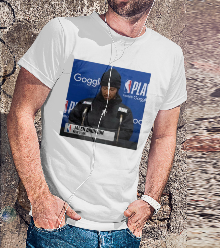 Jalen Brunson New York Press Conference NBA Playoffs Presented By Google T-Shirt