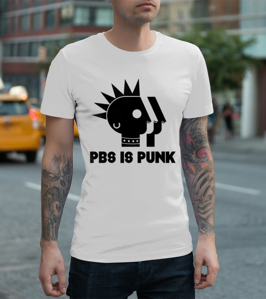Two Crow Collective PBS Is Punk Vintage Cassette Vinyl Roots T-Shirt