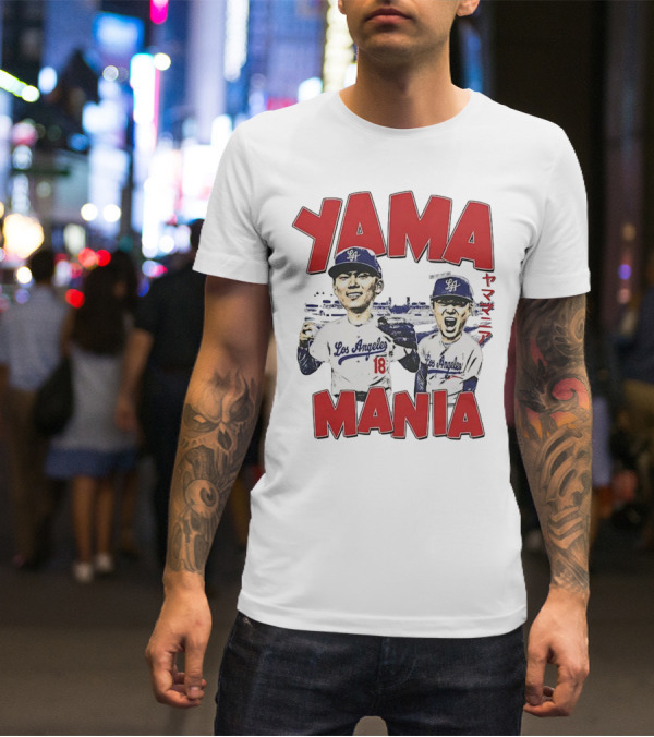 Yama Mania Los Angeles Dodgers Baseball Player 18 T-Shirt