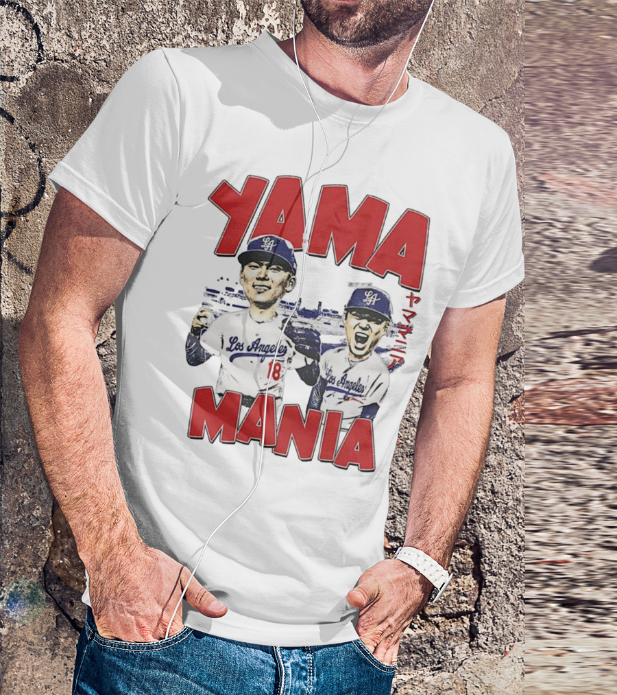 Yama Mania Los Angeles Dodgers Baseball Player 18 T-Shirt