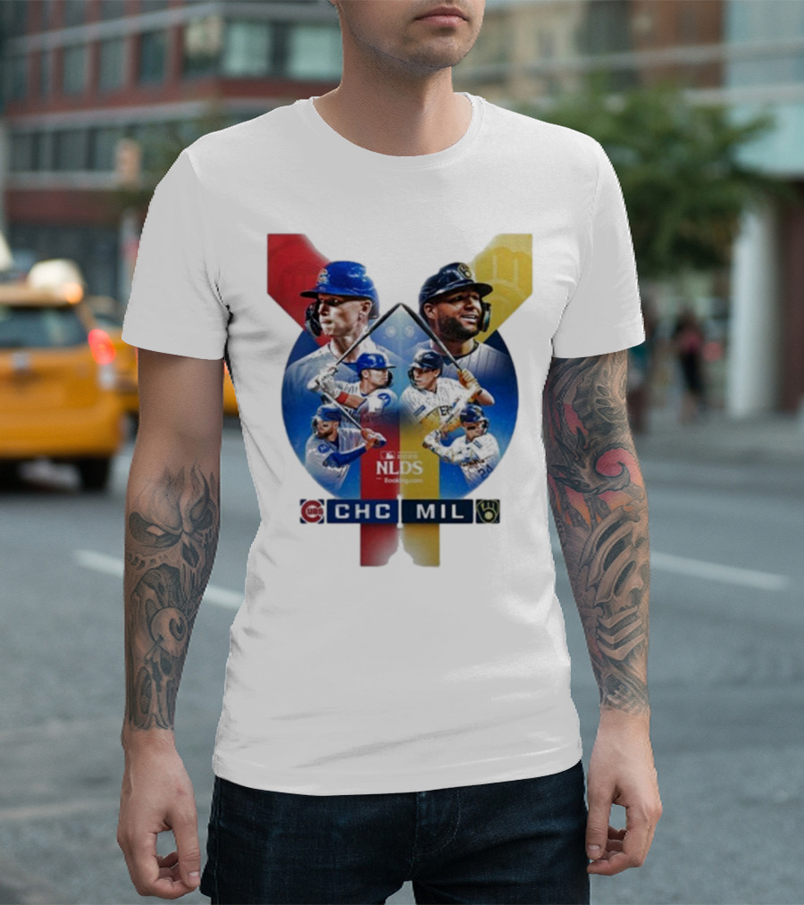 2025 MLB Postseason Chicago Cubs Vs Milwaukee Brewers NLDS Matchup T-Shirt