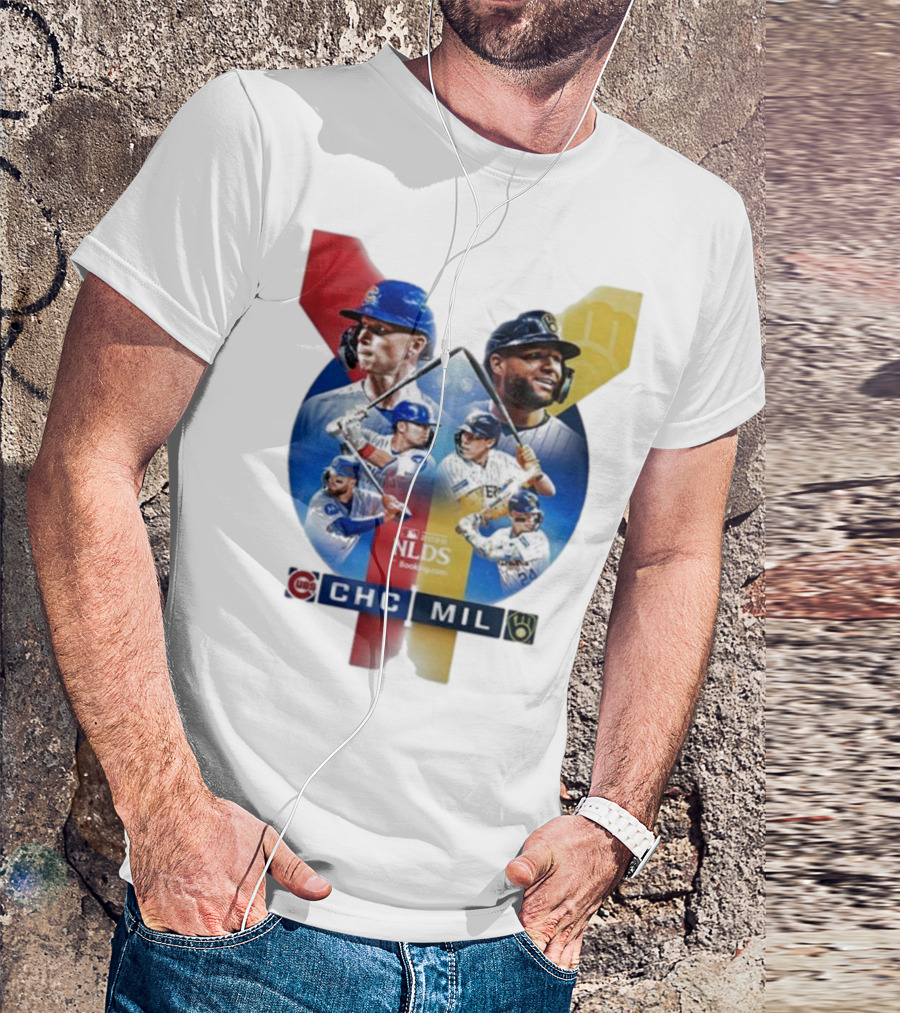 2025 MLB Postseason Chicago Cubs Vs Milwaukee Brewers NLDS Matchup T-Shirt