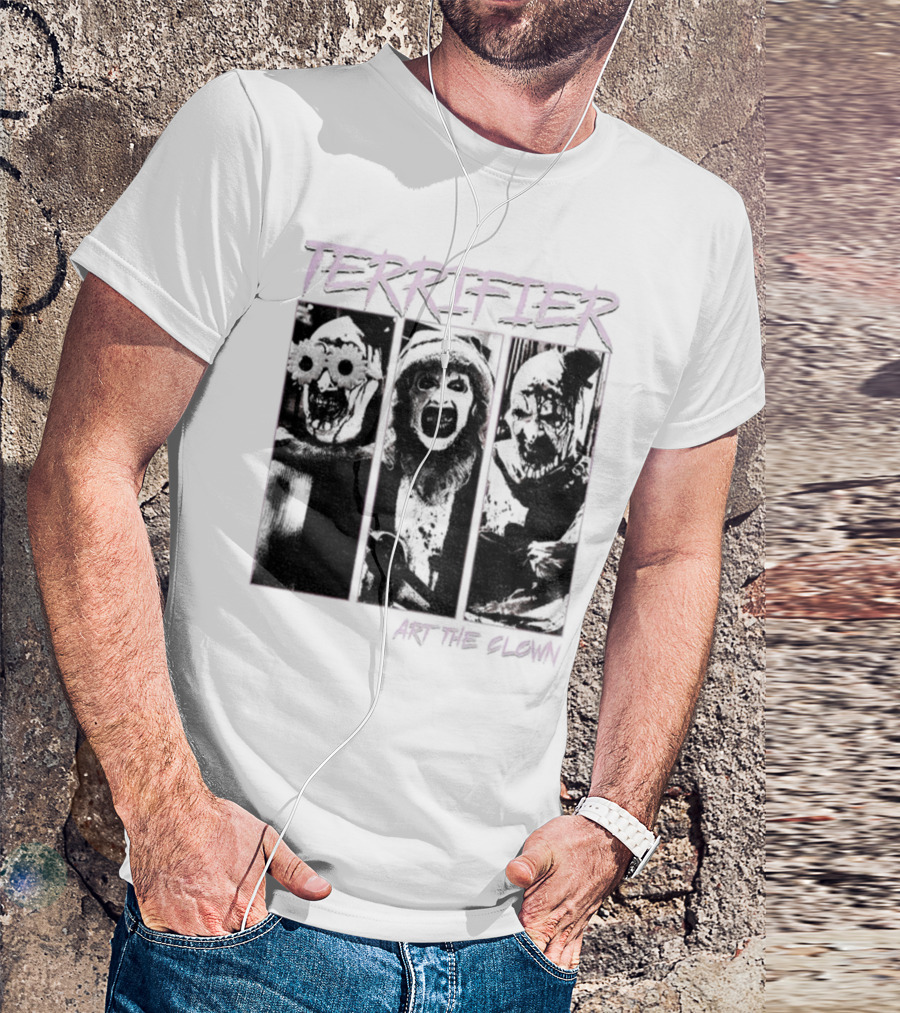 Terrifier Art The Clown Horror Halloween Spooky Clown T-Shirt