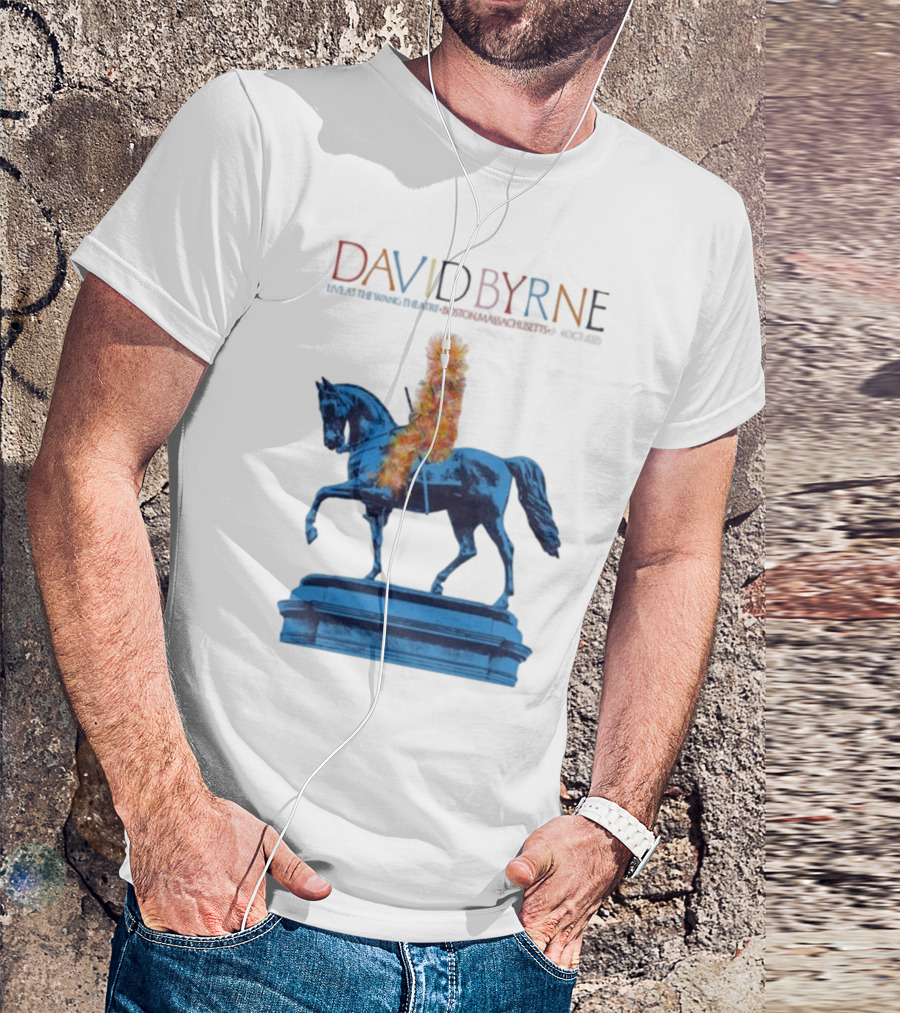 David Byrne Wang Theatre Boston MA Oct 2-4 2025 Tour T-Shirt
