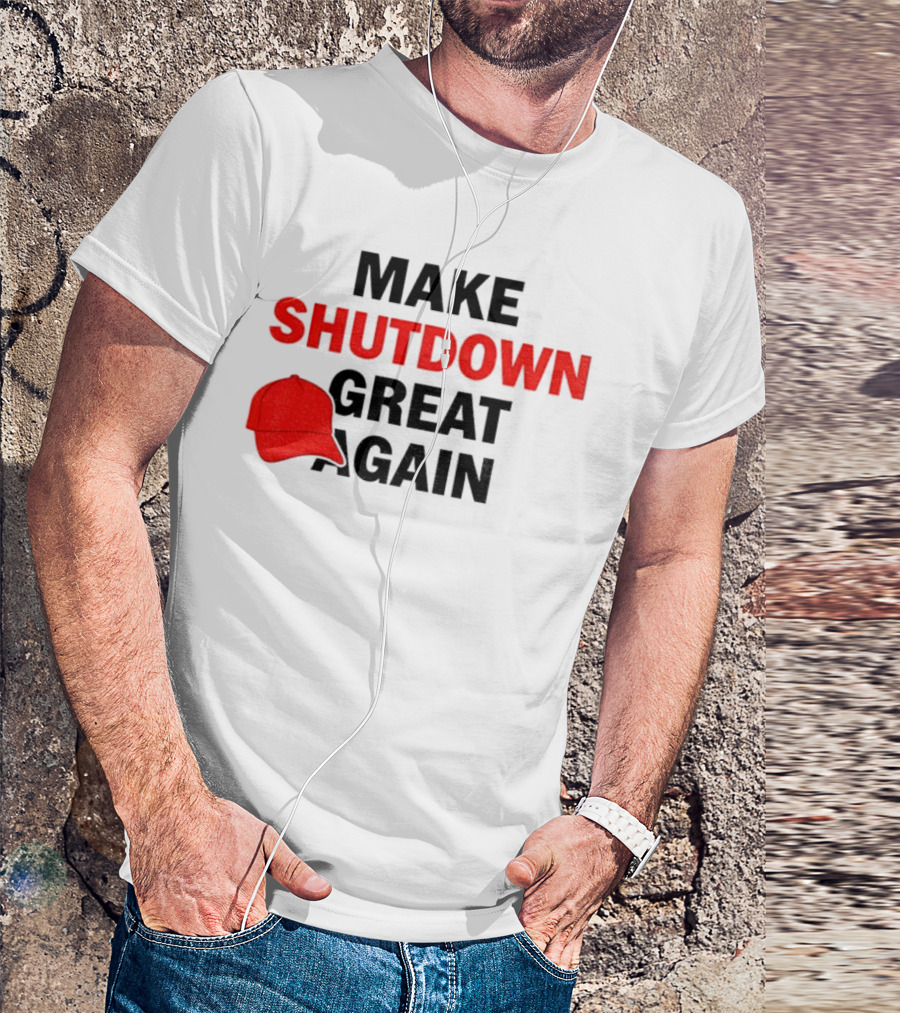 MAGA Make Shutdown Great Again Red Hat T-Shirt