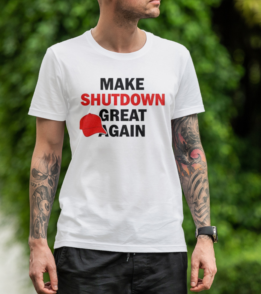 MAGA Make Shutdown Great Again Red Hat T-Shirt