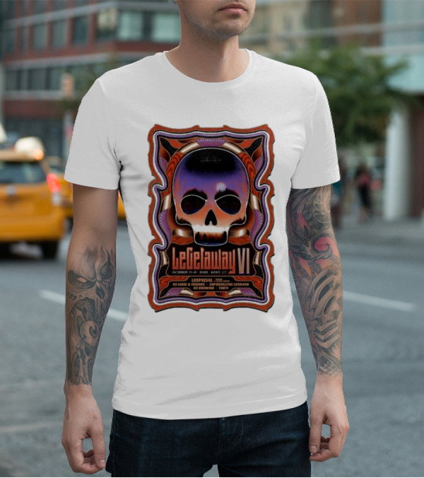 LeGetaway VI Lespecial October 17-19 2025 Kent CT Skull DJ Logic Supersillyus Lifeband T-Shirt