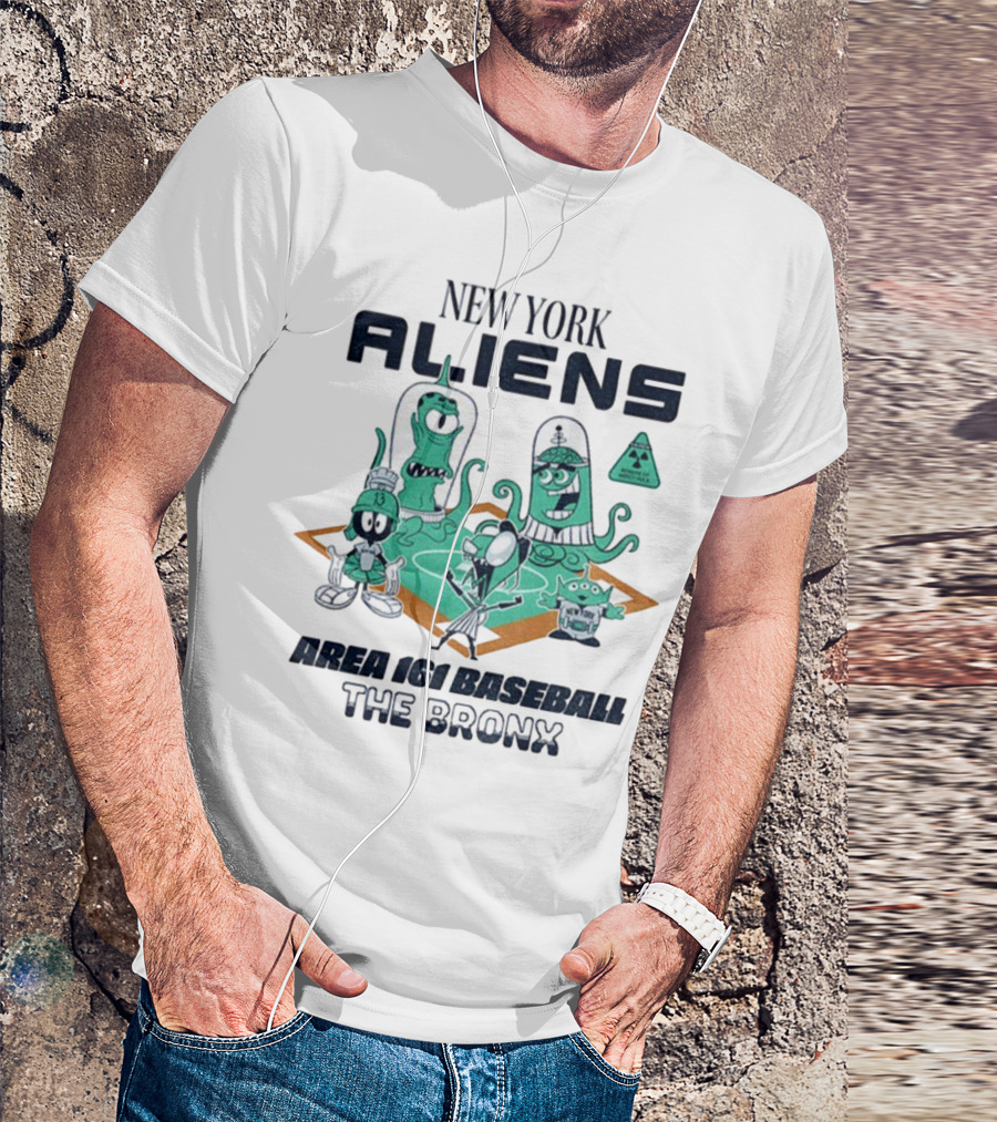New York Aliens Area 161 Baseball The Bronx T-Shirt