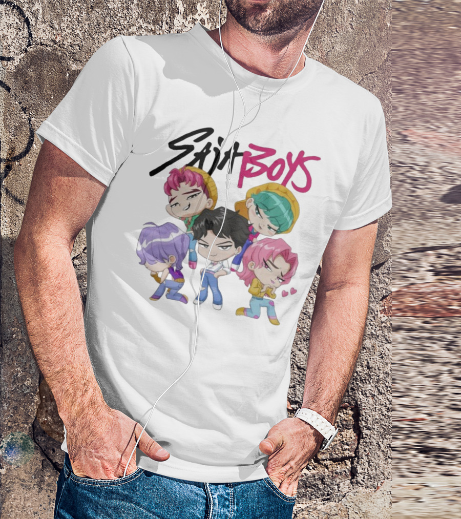 KPop Saja Boys Chibi Demon Hunters Characters T-Shirt