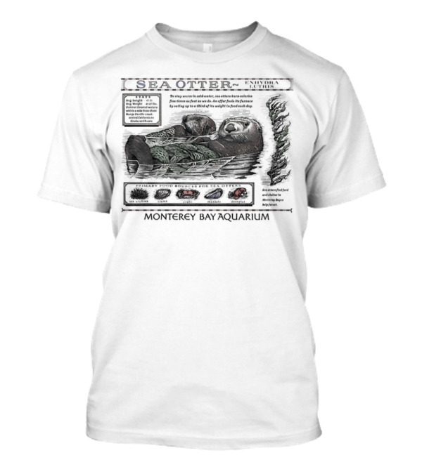 Sea Otter Taylor Facts Monterey Bay Aquarium T-Shirt
