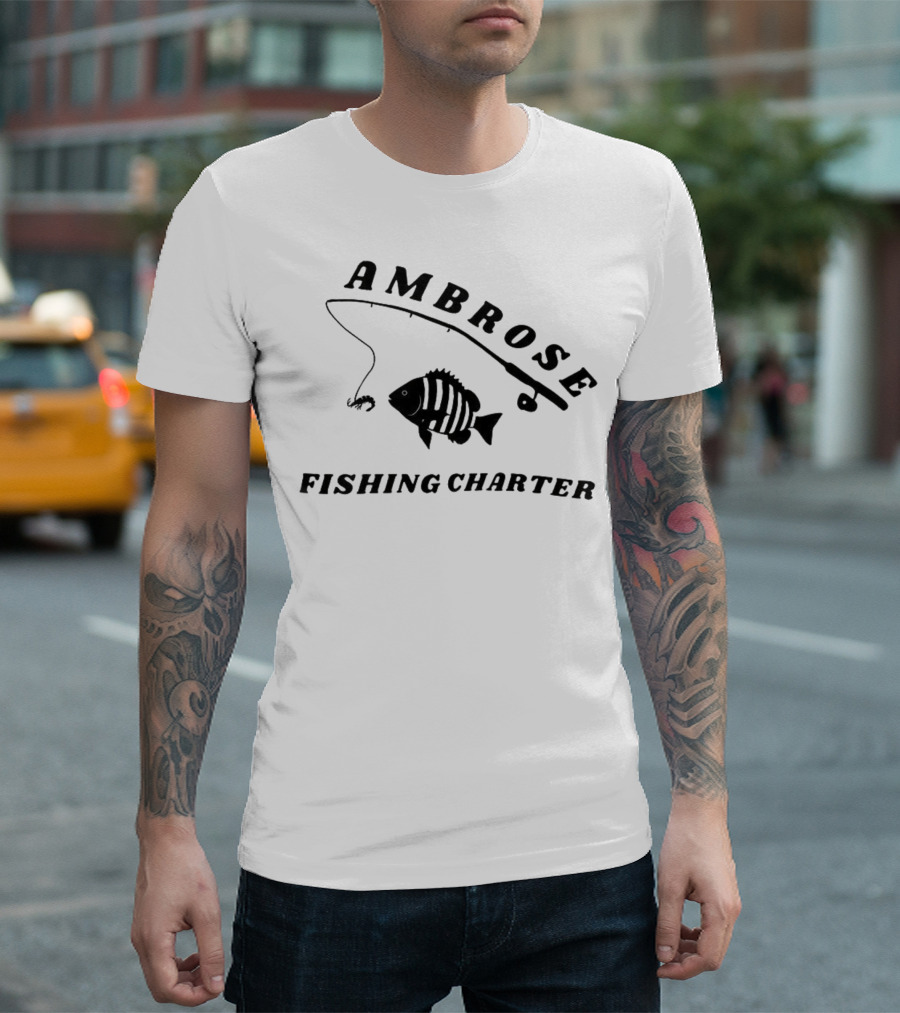 Ambrose Fishing Charter Fun Angling Adventure T-Shirt