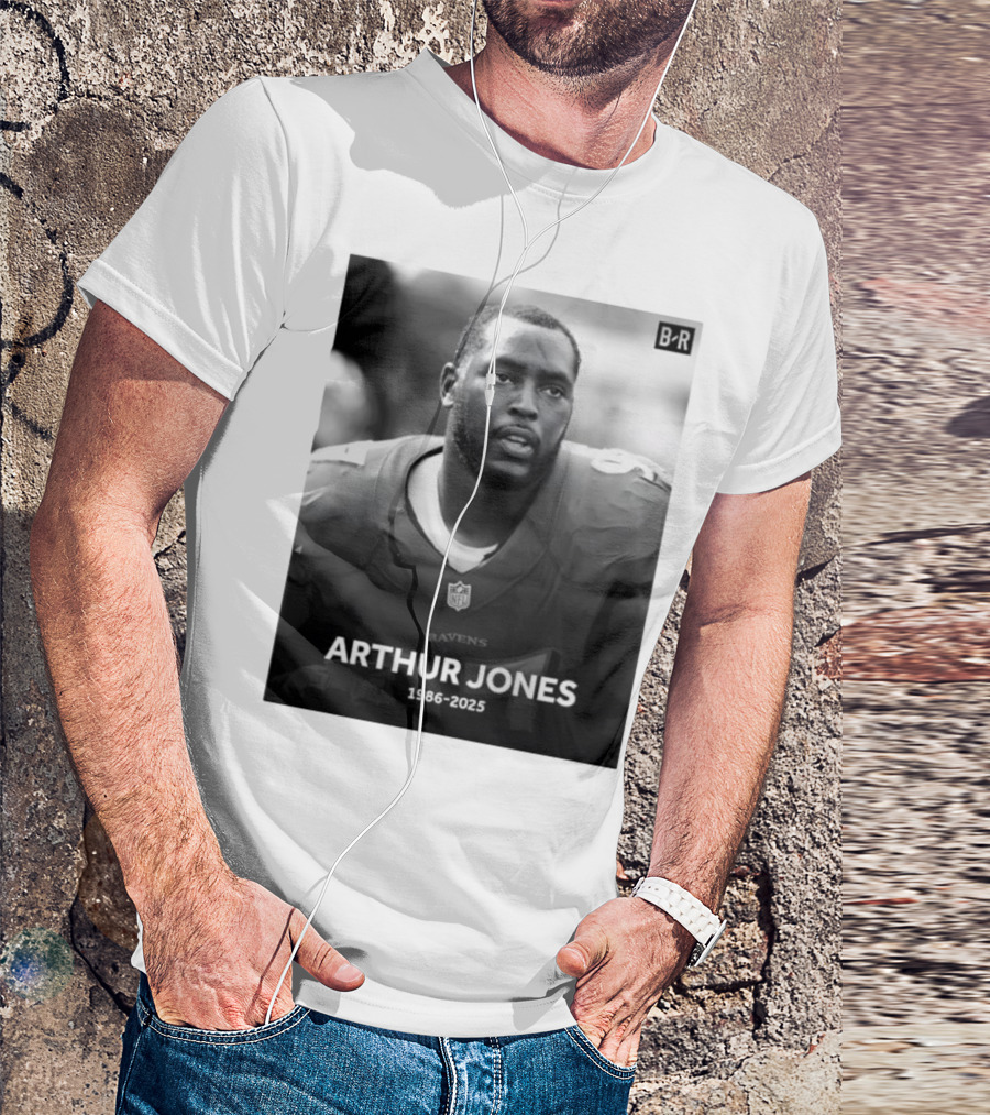 Arthur Jones Baltimore Ravens NFL Player Tribute 1986-2025 T-Shirt
