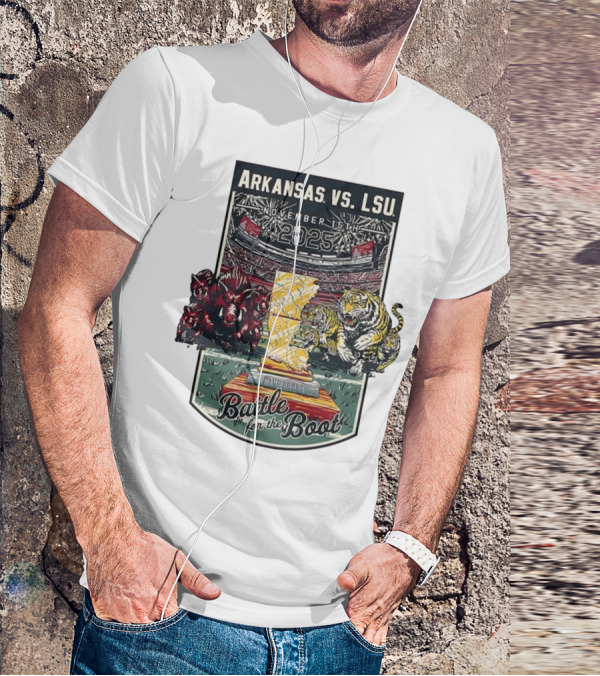 Arkansas Vs LSU November 15th 2025 Battle For The Boot T-Shirt