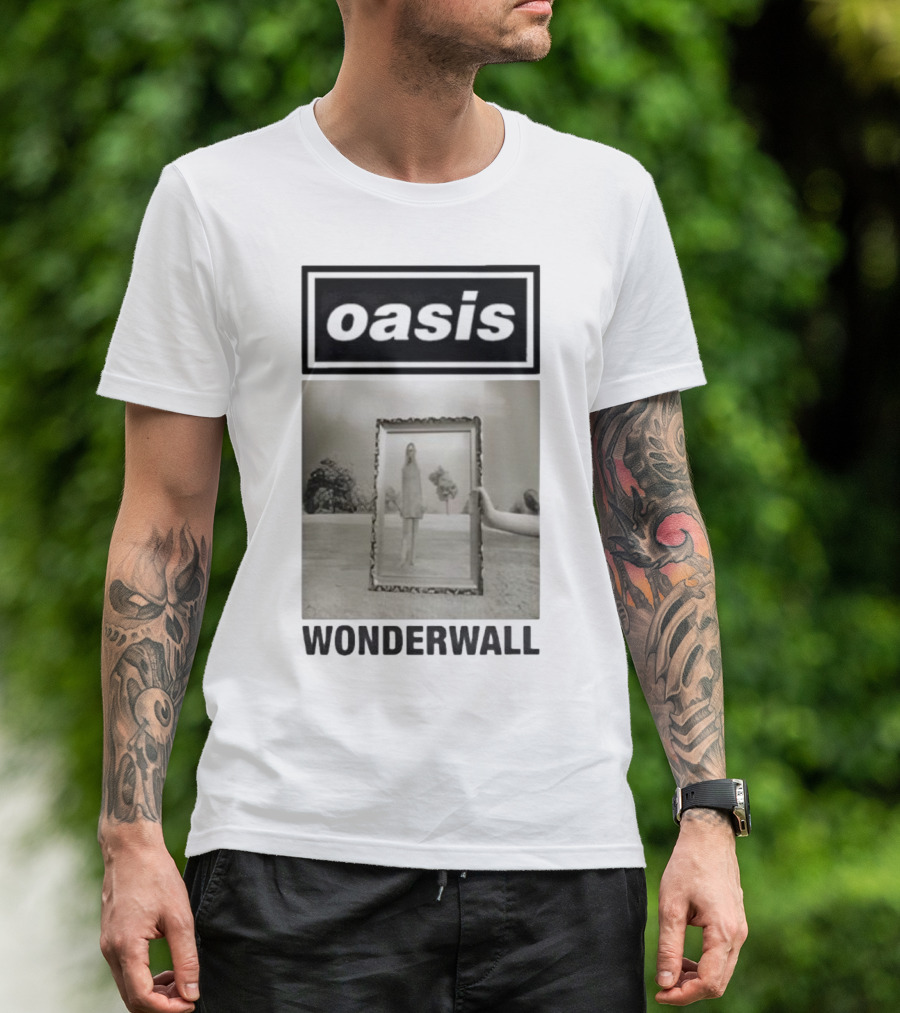 Oasis Wonderwall Single Oasisinet Visual T-Shirt