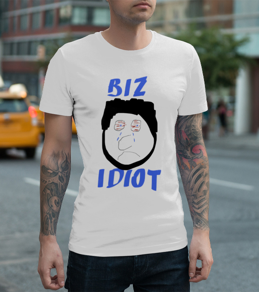 Biz Idiot Meme Renaissance Style Tears T-Shirt
