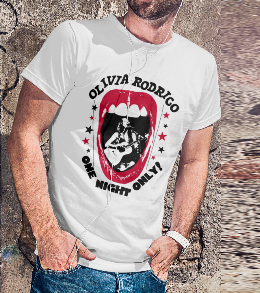 Olivia Rodrigo Vampire One Night Only Red Mouth Design T-Shirt