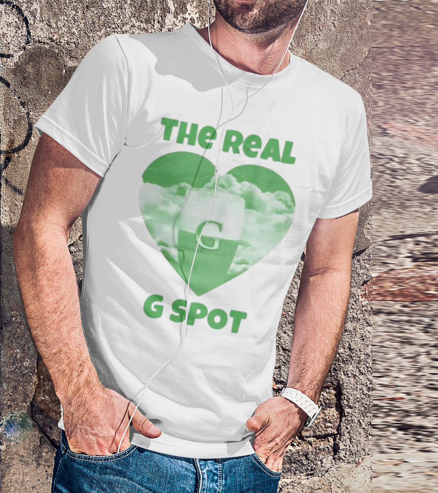 The Real G Spot Green Heart Cloud Pint T-Shirt