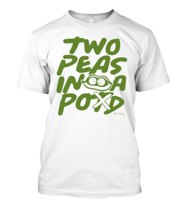 Two Peas In A Pod Cartoon Illustration By Tamera Ann 전연희 T-Shirt
