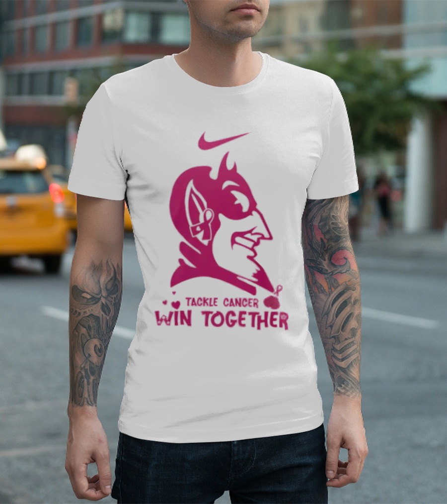 Duke Blue Devils Nike Tackle Cancer Win Together In October We Wear Pink T-Shirt
