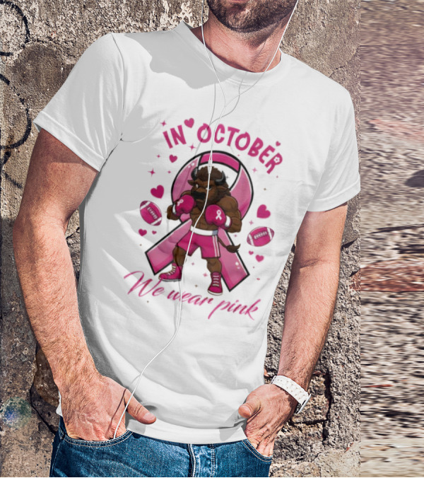 In October We Wear Pink Indiana Hoosiers Tackle Cancer Win Together T-Shirt