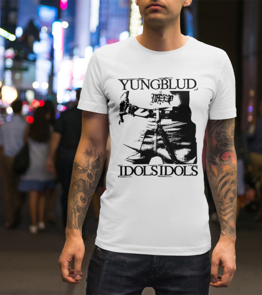 Yungblud Idolsidols Limited White Tattoo Design T-Shirt