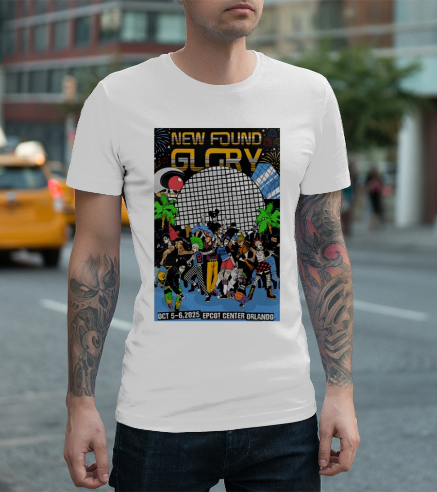 New Found Glory Epcot Center Orlando Oct 5-6 2025 Event Celebration T-Shirt