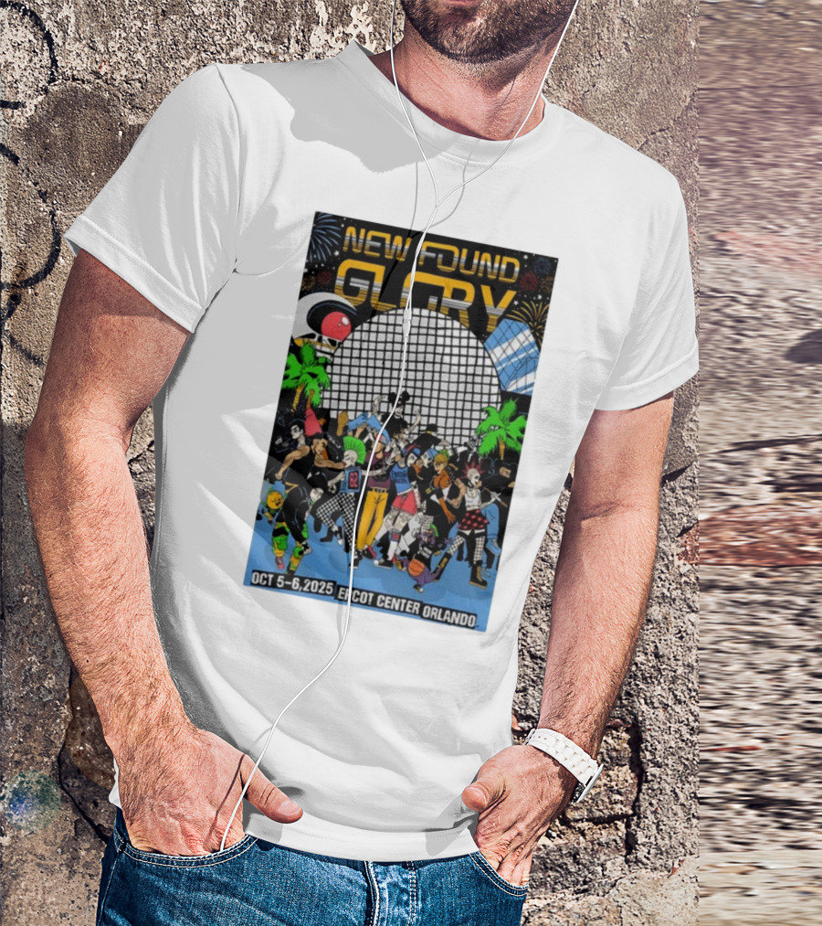 New Found Glory Epcot Center Orlando Oct 5-6 2025 Event Celebration T-Shirt