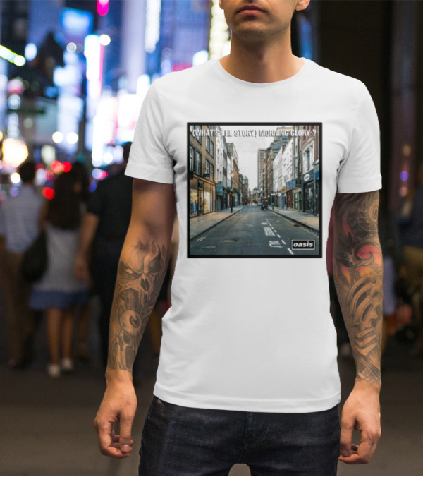 Oasis What's The Story Morning Glory Berwick Street Album Art Classic Scene T-Shirt