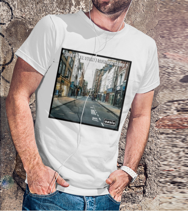 Oasis What's The Story Morning Glory Berwick Street Album Art Classic Scene T-Shirt